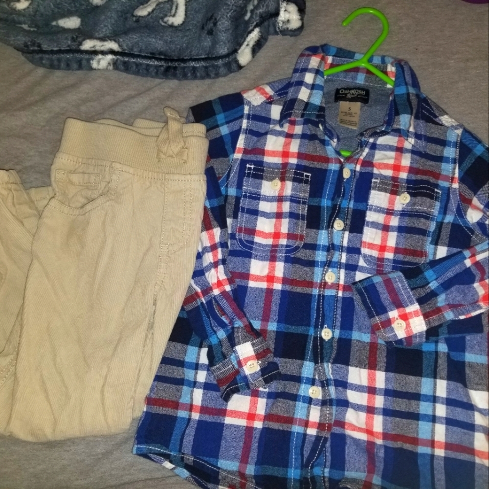OSHKOSH BGOSH pants & buttondown top